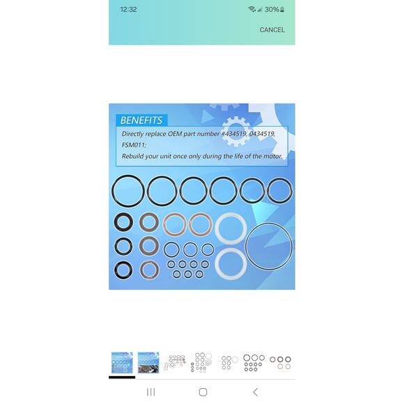 Trim & Tilt O-Ring Seal Rebuild Kit Johnson Evinrude OMC Tilt and Trim 1991-2006 - Picture 1 of 3